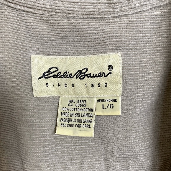 Eddie Bauer Corduroy Button Up Shirt (Large) - Picture 4 of 4